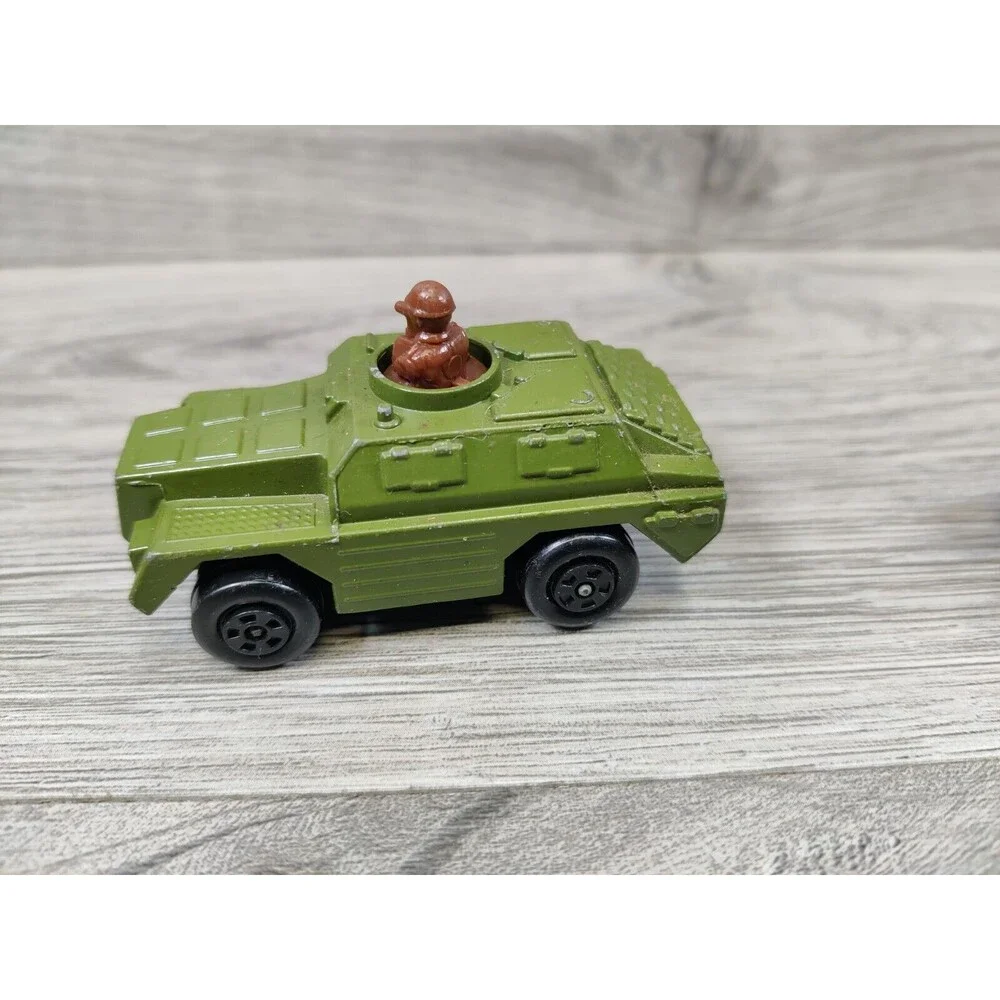 Vintage 1973 Lesney Matchbox Rolamatics No 28 & Gun Diecast Car Made in England